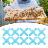 Maxbell 10x Queen Bee Cages Cross Shape Solid Queen Bee Boxes for Professional Farm