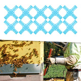 Maxbell 10x Queen Bee Cages Cross Shape Solid Queen Bee Boxes for Professional Farm