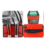 Maxbell Food Delivery Backpack 50L Insulated Food Delivery Bag for Car Travel Picnic Red