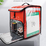 Maxbell Food Delivery Backpack 50L Insulated Food Delivery Bag for Car Travel Picnic Red