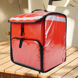Maxbell Food Delivery Backpack 50L Insulated Food Delivery Bag for Car Travel Picnic Red