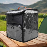 Maxbell Food Delivery Backpack 50L Insulated Food Delivery Bag for Car Travel Picnic Black