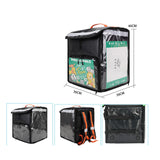 Maxbell Food Delivery Backpack 50L Insulated Food Delivery Bag for Car Travel Picnic Black