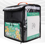 Maxbell Food Delivery Backpack 50L Insulated Food Delivery Bag for Car Travel Picnic Black