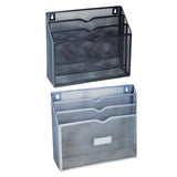 Maxbell Metal File Storage Basket Convenient Desktop Organizer for Office Home Bills Black