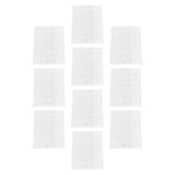 Maxbell 10 Sheets 42 Pocket Coin Pages Coin Album Pages 3 Hole Coin Collection Pages