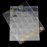Maxbell 10 Sheets 42 Pocket Coin Pages Coin Album Pages 3 Hole Coin Collection Pages