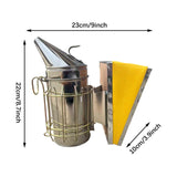 Maxbell Bee Nest Smoker Practical with Heat Shielding Accessories for Professional Farm