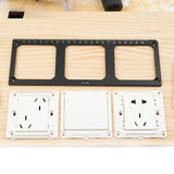 Maxbell 86 Type Wire Box Template Easy Use Hole Opening Device for Wardrobe Slotting