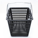Maxbell Shopping Basket Sturdy Market Grocery Supplies Black Portable Grocery Basket