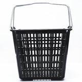Maxbell Shopping Basket Sturdy Market Grocery Supplies Black Portable Grocery Basket