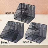 Maxbell Desktop File Organizer Hollow Document Magazine Rack for Home Office Desktop Style A