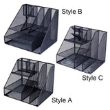 Maxbell Desktop File Organizer Hollow Document Magazine Rack for Home Office Desktop Style A