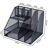 Maxbell Desktop File Organizer Hollow Document Magazine Rack for Home Office Desktop Style A