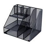 Maxbell Desktop File Organizer Hollow Document Magazine Rack for Home Office Desktop Style A