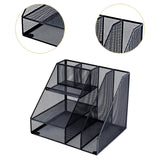 Maxbell Desktop File Organizer Hollow Document Magazine Rack for Home Office Desktop Style A