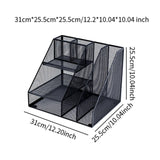 Maxbell Desktop File Organizer Hollow Document Magazine Rack for Home Office Desktop Style A