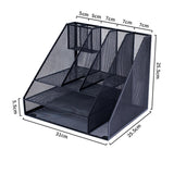 Maxbell Desktop File Organizer Hollow Document Magazine Rack for Home Office Desktop Style B