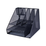 Maxbell Desktop File Organizer Hollow Document Magazine Rack for Home Office Desktop Style B
