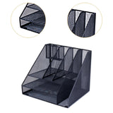 Maxbell Desktop File Organizer Hollow Document Magazine Rack for Home Office Desktop Style B