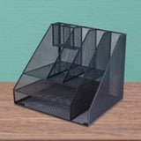 Maxbell Desktop File Organizer Hollow Document Magazine Rack for Home Office Desktop Style B