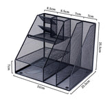 Maxbell Desktop File Organizer Hollow Document Magazine Rack for Home Office Desktop Style C