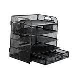 Maxbell File Organizer Portable Multiuse Letter Rack for Household Desktop Workspace
