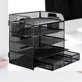 Maxbell File Organizer Portable Multiuse Letter Rack for Household Desktop Workspace