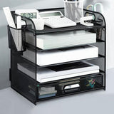 Maxbell File Organizer Portable Multiuse Letter Rack for Household Desktop Workspace