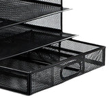 Maxbell File Organizer Portable Multiuse Letter Rack for Household Desktop Workspace