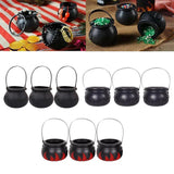 Maxbell Halloween Candy Cauldron Pot Portable Candy Bucket for Cafe Dining Room Desk No Flame