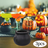 Maxbell Halloween Candy Cauldron Pot Portable Candy Bucket for Cafe Dining Room Desk No Flame