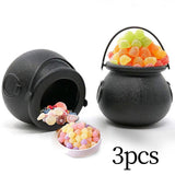 Maxbell Halloween Candy Cauldron Pot Portable Candy Bucket for Cafe Dining Room Desk No Flame