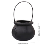 Maxbell Halloween Candy Cauldron Pot Portable Candy Bucket for Cafe Dining Room Desk No Flame