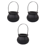 Maxbell Halloween Candy Cauldron Pot Portable Candy Bucket for Cafe Dining Room Desk No Flame