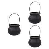 Maxbell Halloween Candy Cauldron Pot Portable Candy Bucket for Cafe Dining Room Desk No Flame