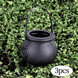 Maxbell Halloween Candy Cauldron Pot Portable Candy Bucket for Cafe Dining Room Desk No Flame