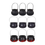 Maxbell Halloween Candy Cauldron Pot Portable Candy Bucket for Cafe Dining Room Desk No Flame