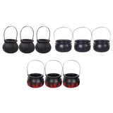 Maxbell Halloween Candy Cauldron Pot Portable Candy Bucket for Cafe Dining Room Desk No Flame