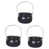 Maxbell Halloween Candy Cauldron Pot Portable Candy Bucket for Cafe Dining Room Desk with Flame
