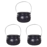 Maxbell Halloween Candy Cauldron Pot Portable Candy Bucket for Cafe Dining Room Desk with Flame