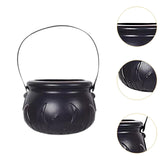 Maxbell Halloween Candy Cauldron Pot Portable Candy Bucket for Cafe Dining Room Desk with Flame