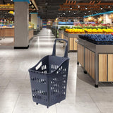 Maxbell 60L Shopping Basket Shopping Cart for Supermarket Kitchen Large Retail Store