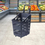 Maxbell 60L Shopping Basket Shopping Cart for Supermarket Kitchen Large Retail Store