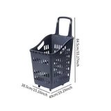 Maxbell 60L Shopping Basket Shopping Cart for Supermarket Kitchen Large Retail Store