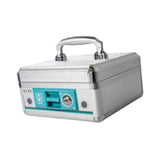 Maxbell Cash Lock Box Container Lock Safe Box Organizer Security Keepsake Money Tray 20.8cmx20.8cmx11cm