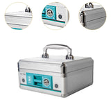 Maxbell Cash Lock Box Container Lock Safe Box Organizer Security Keepsake Money Tray 20.8cmx20.8cmx11cm