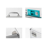Maxbell Cash Lock Box Container Lock Safe Box Organizer Security Keepsake Money Tray 20.8cmx20.8cmx11cm