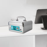 Maxbell Cash Lock Box Container Lock Safe Box Organizer Security Keepsake Money Tray 20.8cmx20.8cmx11cm