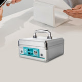 Maxbell Cash Lock Box Container Lock Safe Box Organizer Security Keepsake Money Tray 20.8cmx20.8cmx11cm